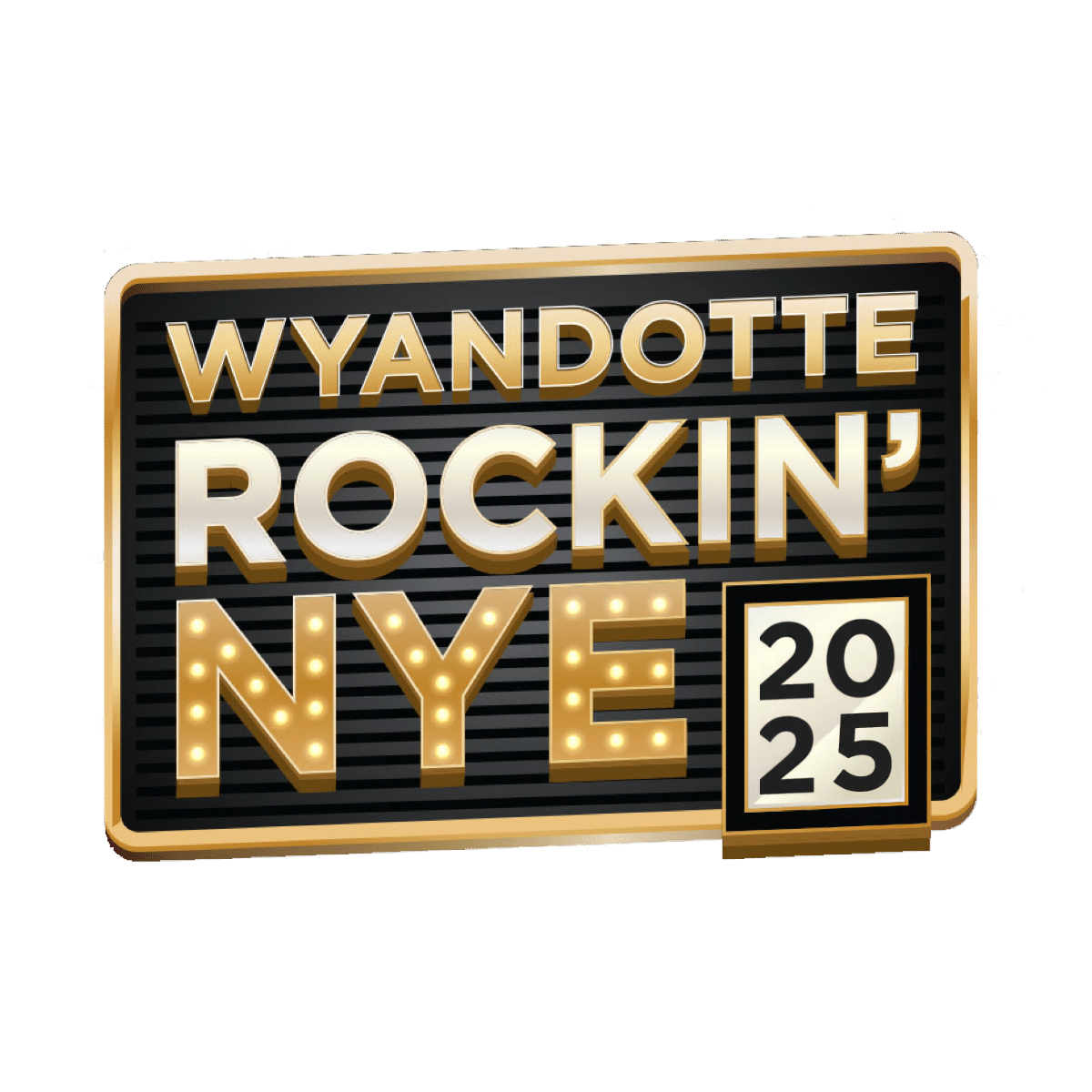 Logo Wyandotte Rockin Nye 2025