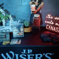 J.P. Wiser's whisky vendor table